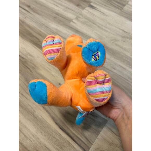 WEBKINZ Ganz Patchy Puppy Orange And Blue NO CODE! Plush Stuffed Animal - Picture 2 of 7